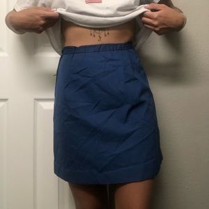 Blue High waisted Skirt